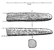 LGT-1005 - Lingot en barre
cuivre
Lingot en barre de section polygonale, à extrémités arrondies.
