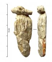 LIT-4022 - Décor d'un fulcrum de lit : motif d'oiseau/anatidé
os
Élément décoratif de lit correspondant à la partie supérieure du fulcrum. Au sommet, motif d'oiseau, généralement un anatidé. L'autre face est plane pour faciliter le placage sur le meuble.