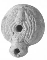 LMP-41469 - Lampe Grenouille
terre cuite
TPQ : 100 - TAQ : 200
Lampe égyptienne ronde avec bec en enclume, décorée d'une grenouille et de palmes.