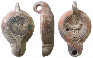 LMP-41545 - Lampe Loeschcke V : Coq, palme, C CLO SVC