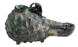 LMP-42413 - Lampe plastique : Pomme de pin
bronze
TPQ : 150 - TAQ : 250
Lampe plastique en forme de pomme de pin et petit bec en ogive.