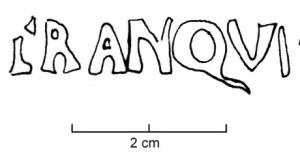 LMP-42548 - Lampe de firme : TRANQVILLI
terre cuite
TPQ : 50 - TAQ : 150
Lampe de firme ; sous le fond, marque moulée (lettres en relief) : TRANQVILLI.