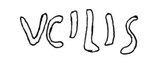 LMP-42565 - Lampe de firme : VCILIS (?)
terre cuite
TPQ : 100 - TAQ : 200
Lampe de fime, au revers marque moulée VCILIS (?)