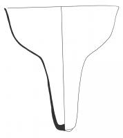 LMP-7002 - Lampe à suspendre en verreverreTPQ : 1100 - TAQ : 1450Lampe en verre suspendue sous la partie large, le godet étant tubulaire et profond.