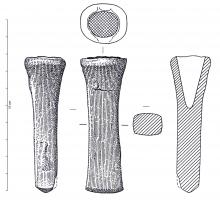 MAR-1004 - Marteau à douille
bronze
Marteau à douille circulaire au sommet, et corps de section quadrangulaire.