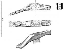MAR-4008 - Marteau
fer
Marteau à panne plate et effilée ; de l'autre côté de l'emmanchement, masse de section carrée.