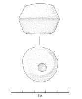 PDS-4506 - Poids bitronconique : 6 onces
plomb
Poids coulé de forme bitronconique avec deux faces légèrement concaves d’une masse théorique de 167 grammes, soit 6 onces. Le poids, destiné à des balances à plateau, présente une trace de fixation sur l’une de ses faces.