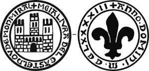 PDS-7004 - Poids de ville : Castelnau-de-MontmirailbronzeTPQ : 1293 - TAQ : 1293Poids monétiforme, coulé. D'un côté, château à trois tours crénelées, légende autour précisant la valeur et 