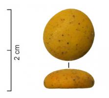 PIO-4005 - Pion de jeu en verre
verre
Pion en verre opaque jaune clair : simple gouttelette de verre déposée à l'état pâteux sur une surface plane.