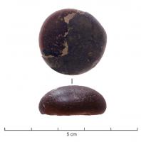 PIO-4038 - Pion de jeu en verre
verre
Pion en verre pourpre foncé : simple gouttelette de verre déposée à l'état pâteux sur une surface plane.