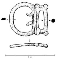 PLB-4052 - Plaque-boucle rigide
bronze
TPQ : 500 - TAQ : 650
Plaque-boucle rigide, à ergots rentrant vers l'intérieur, prolongée par un cadre rectangulaire ajouré.