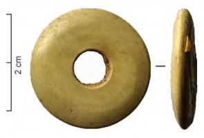 PRL-3551 - Perle annulaire massive : unie
os
TPQ : -120 - TAQ : -30
Perle annulaire massive (D. perforation < D. section) à profil aplati et perforation étroite (diamètre inférieur à celui de l'anneau).