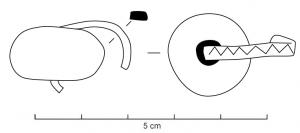 PRL-3556 - Perle annulaire massive en terre cuite - type Py AF-8201
terre cuite
Perle annulaire massive (D. perforation < D. section) en terre cuite