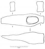 PTR-4001 - Pointerolle
fer
Outil à percussion posée indirecte, comportant une pointe courte et à l'opposé un talon écrasé par la percussion.