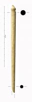 QNL-4032 - Fuseau
os
Long fût en os, massif et tourné, dont le sommet est en forme de bulbe au-dessus de deux sillons parallèles profondément gravés.