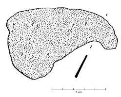 RSR-4015 - Rasoir en forme de bonnet phrygien
fer
Rasoir à lame triangulaire, entièrement en fer ; une excoissance souvent déportée sur le côté, sans aménagement particulier, sert à manipuler l'objet entre trois doigts.