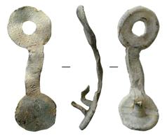 SCL-9113 - Scellé : plomb vierge
plomb
Plomb à plateau, neuf (n'ayant jamais été frappé), ouvert.