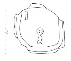 SER-7001 - Serrure à bosse
fer
Serrure dont le boitier accueillant le mécanisme dépassait en partie de la porte.