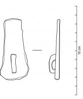 SER-8003 - Moraillon à auberon évasé
fer
Plaque métallique évasée où est fixé un auberon fixe.