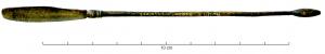 SSP-4022 - Cuillère-sonde type Riha H
bronze
Instrument double constitué d'une tige possédant à l'une de ses extrémités un cuilleron ovale et allongé, et à l'autre un épaississement en forme d'olive. La caractéristique principale de ce type est un cuilleron plus long et plus large que les autres variantes.