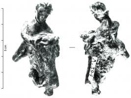 STE-4251 - Statuette : Héraklès - Hercule combattant le lion de Némée (variante)
bronze
TPQ : 1 - TAQ : 400
Hercule repoussant de ses mains le lion de Némée qui l'attaque par son côté gauche.