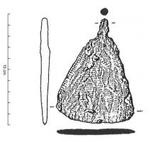 TRA-6001 - Tranchet à cuir
fer
Lame horizontale légèrement incurvée, en forme de trapèze, avec une soie centrée de section circulaire.