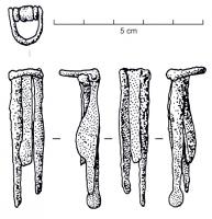 TRT-4010 - Nécessaire de toilette -Typ Miron C
fer
Trousse constituée de 3 instruments, articulés l'axe d'un anneau en