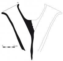 TYR-3002 - Tuyère double en terre cuite
terre cuite
Tuyère en terre cuite à deux entrées d'air tubulaires se rejoignant en V (Py 2016, 374)