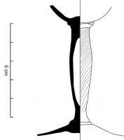 VAB-9004 - Verre à tige fine creuse torsadée
verre
Tige fine soufflée moulée avec décor de surface fin torsadé :