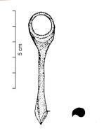 VRI-5001 - Vrille
fer
Tige se terminant d'un côté par un anneau de suspension, de l'autre par une pointe hélicoïdale.