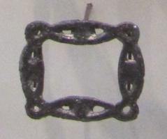 BOC-9035 - BouclebronzeBoucle rectangulaire, à axe transversal pour ardillon 