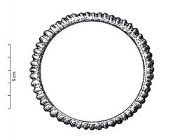 BRC-1011 - Bracelet fermé à canneluresbronzeBracelet fermé, circulaire, entièrement couvert de cannelures rapprochées et régulièrement espacées.