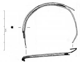 BRC-4100 - Bracelet bimétalliquefer, bronzeBracelet composé d'un noyau en fil de fer, recouvert sur la face externe de fines bandes d'alliage cuivreux.