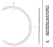BRC-4202 - Bracelet rubanébronzeTPQ : -30 - TAQ : 500Bracelet rubané décoré d'incisions triangulaires sur les bords créant un effet visuel de zigzag.