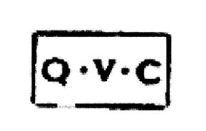 COV-4263 - Tuile ou brique estampillée Q.V.Cterre cuiteTuile ou brique estampillée Q.V.C, dans un cartouche rectangulaire.