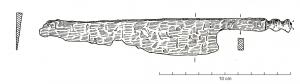 CTO-3022 - Couteau à soieferCouteau à large soie plate se terminant par un ou plusieurs boutons, le dos de la lame est rectiligne, le tranchant droit ou légèrement convexe.