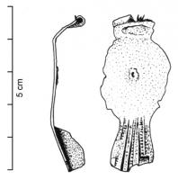 FIB-4091 - Fibule à queue de paon à charnière (F.20d1)