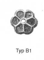 FIB-5226 - Fibule cloisonnée polylobée ou en rosette, type Vielitz B1or, pierreTPQ : 470 - TAQ : 610Fibule cloisonnée composée de compartiments métalliques en or et paillons sur ciment et de plaques de grenats. Le centre peut être orné de grenat, de perle blanche ou d'une autre pierre. Le type Vielitz B1 est de petite taille avec pas plus de 5, 6 ou 7 cellules.