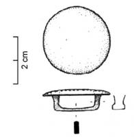 JHA-4017 - Passant de harnaisbronzeTPQ : 200 - TAQ : 300Passant en forme de bouton circulaire lisse, bélière rectangulaire au revers.
