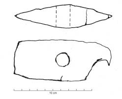 MTL-4001 - Marteau-taillantferOutil comportant deux tranchants horizontaux à double biseaux et un œil circulaire sans renflement. 