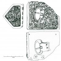 PLB-4058 - Garniture de ceinture, type B : plaque avec boucle