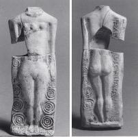 STE-4534 - Statuette : Vénus sur gaine, REXTVGENOS SVLLIASterre cuiteVénus dite 