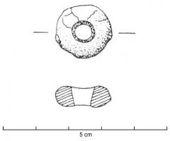 PRL-3546 - Perle annulaire à décor oculé - type Venclova 401