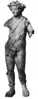 STE-4399 - Statuette : Dionysos - Bacchus adultebronzeTPQ : 1 - TAQ : 300Le dieu est figuré adulte et présente des attitudes variables. La présence de pampres ou de grappes permet de l'identifier.