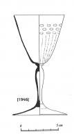 VAB-9005 - Verre à tige creuse fine, galbéeverreTPQ : 1700 - TAQ : 1730Jambe de verre à boire, en forme de balustre régulière, fine, sans torsade contrairement à VAB-9004.