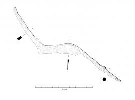 PLN-7001 - Plane  ?ferLame rectangulaire prolongée à ses deux extrémités par une soie placée dans deux axes différents.