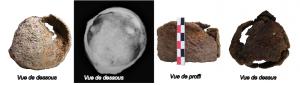 PYX-3003 - Pyxide en ferferRécipient cylindrique en fer plat formé par enroulement, de serrage fermé, qui possède une section quadrangulaire fine et des bords verticaux. Le fond plat est fixé au cylindre par une fine brasure.
 