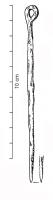 AIG-3007 - Aiguille à coudreferTPQ : -225 - TAQ : -50Aiguille massive à tête et chas circulaire, formés parfois par un simple enroulement de la tige.