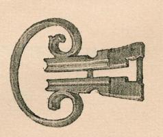 BCG-4029 - Boucle de cingulumargentBoucle coulée d'une seule pièce, comportant à l'avant un anneau ovale terminé par des crosses repliées vers l'intérieur, et à l'arrière une boucle trapézoïdale ; les deux parties sont séparées par un étranglement.