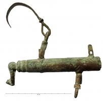 BLC-4045 - Balance à fléau de bois de type Durybois, bronzeBalance 